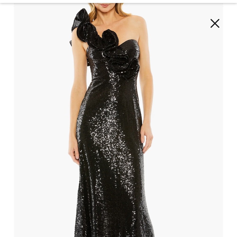 Elegant Black Sequin Gown